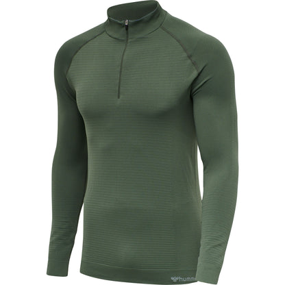 hmlSTROKE SEAMLESS HALF ZIP