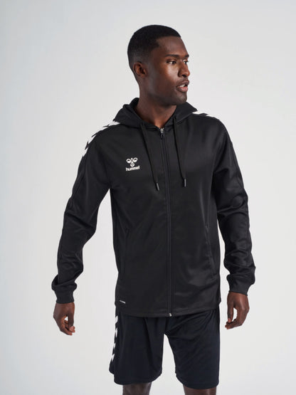 hmlCORE XK POLY ZIP HOOD SWEAT