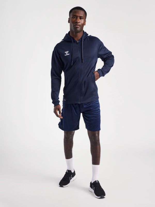 hmlCORE XK POLY ZIP HOOD SWEAT