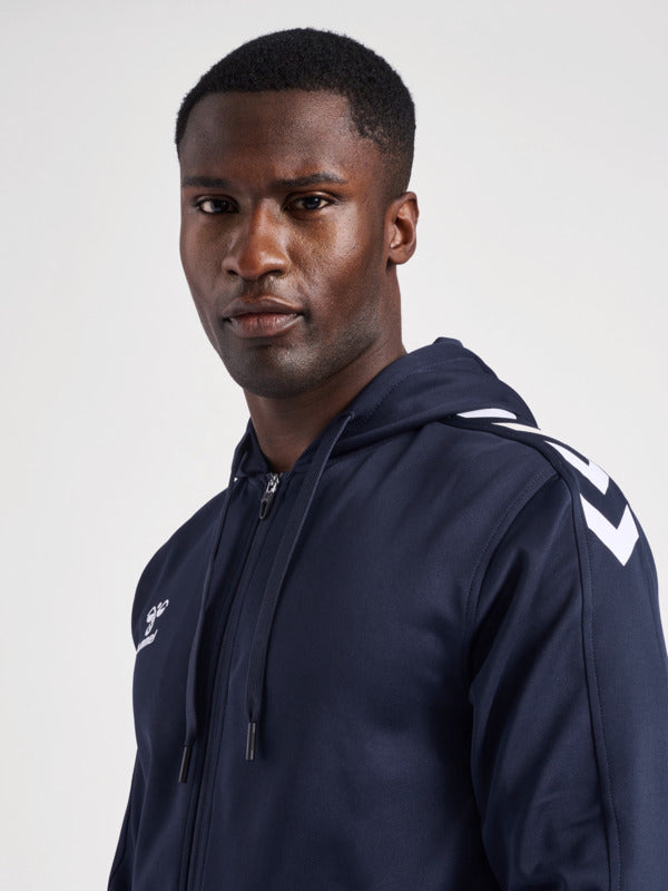 hmlCORE XK POLY ZIP HOOD SWEAT