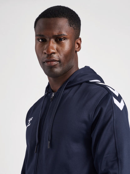 hmlCORE XK POLY ZIP HOOD SWEAT