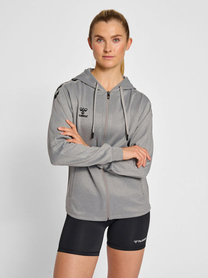 hmlCORE XK POLY ZIP HOOD SWEAT WOMAN