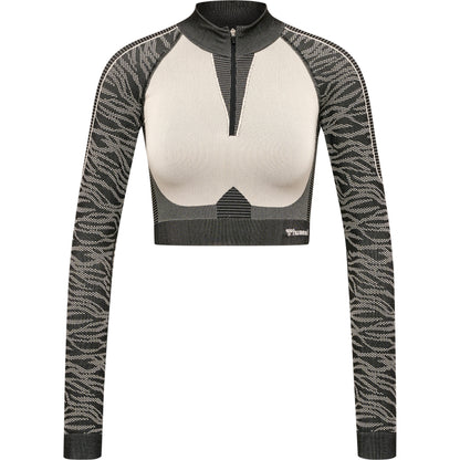 hmlMT MILA SEAMLESS CROP HALF ZIP
