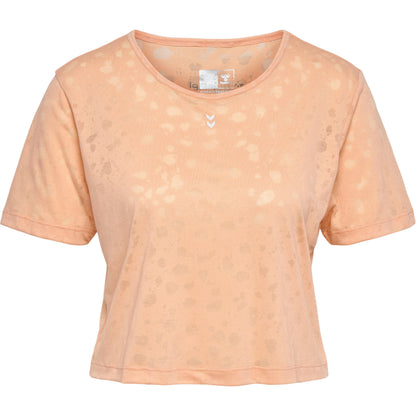 hmlMT IRIS BURNOUT CROP T-SHIRT