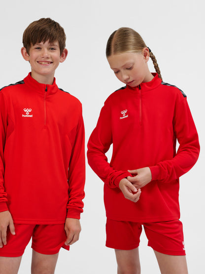 hmlAUTHENTIC PL HALF ZIP SWEAT KIDS