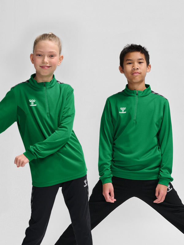 hmlAUTHENTIC PL HALF ZIP SWEAT KIDS