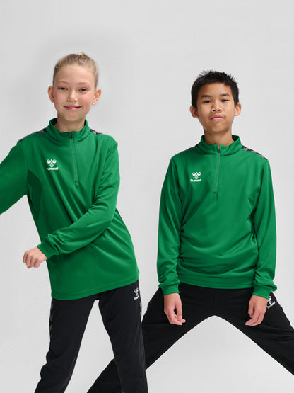 hmlAUTHENTIC PL HALF ZIP SWEAT KIDS