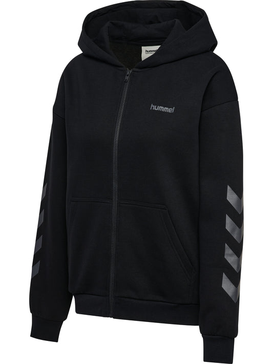 hmlKEEPER CHEVRON W ZIP HOODIE – BLACK