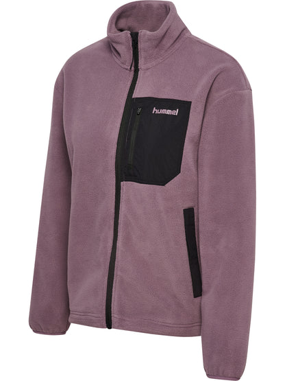 hmlPOLAR FLEECE WOMEN JACKET – BLACK PLUM