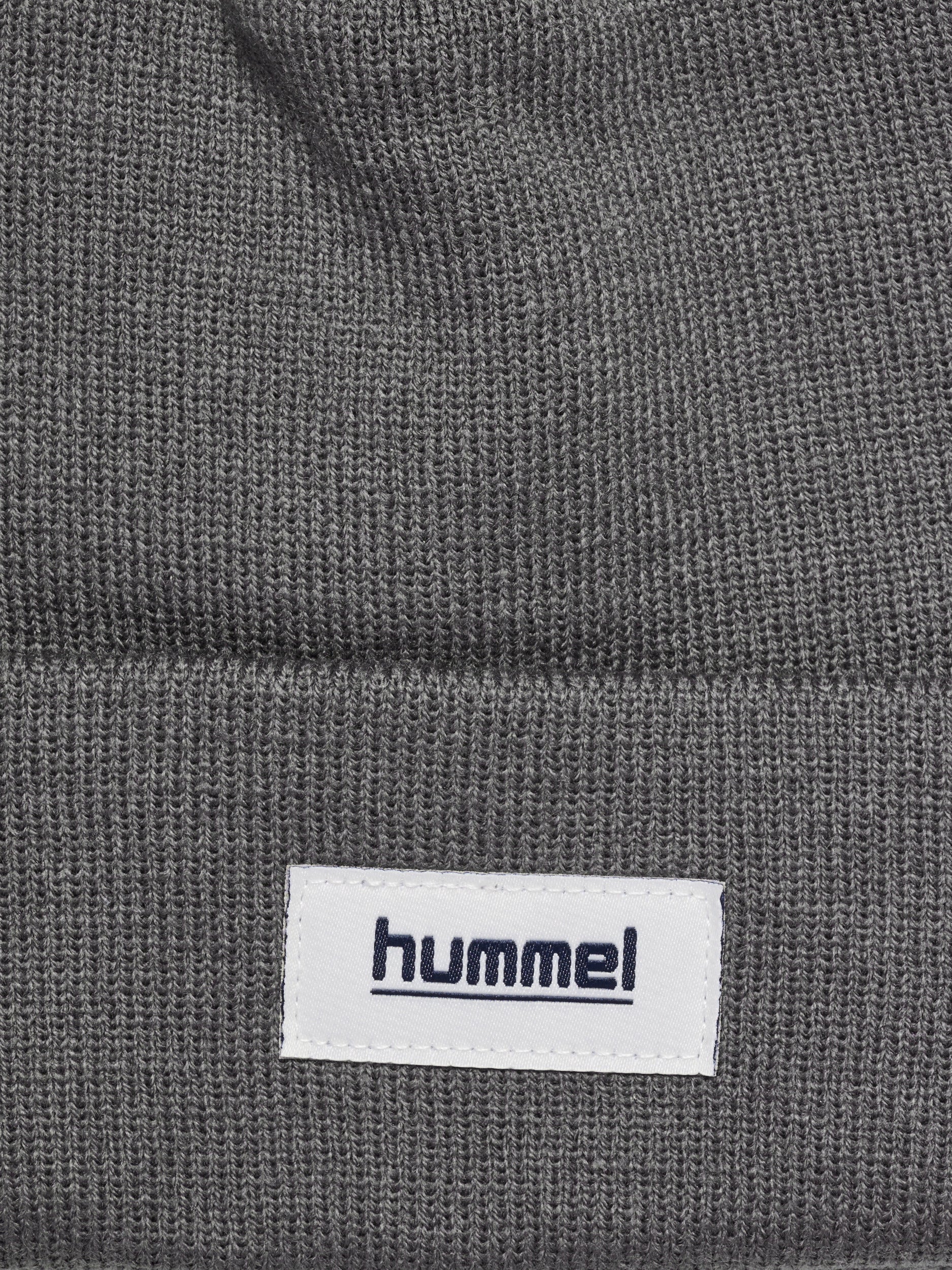 hmlJR KNIT BEANIE – DARK GULL GRAY