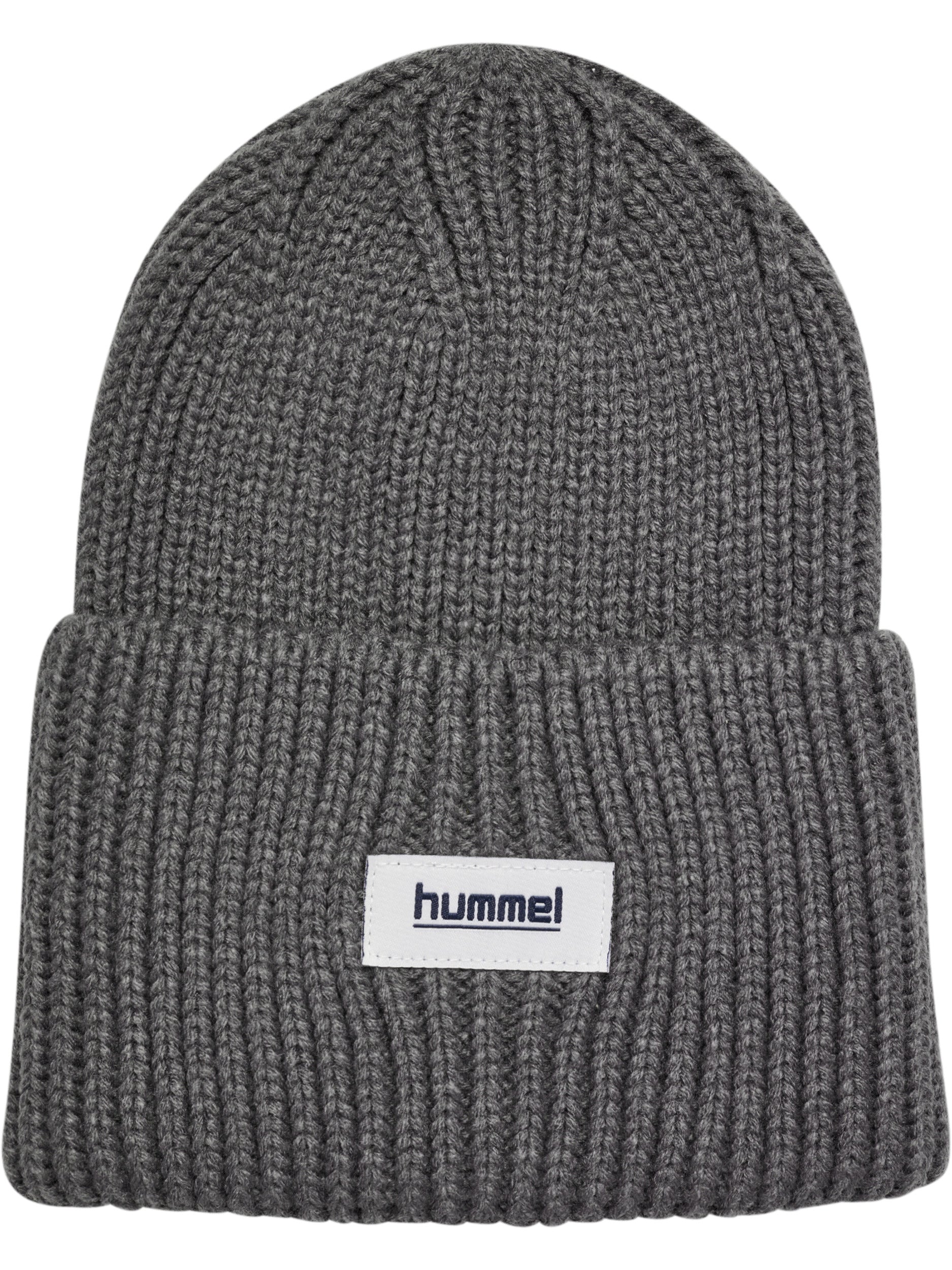 hmlJR HEAVY RIB KNIT BEANIE – DARK GULL GRAY