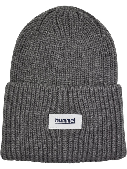 hmlJR HEAVY RIB KNIT BEANIE – DARK GULL GRAY