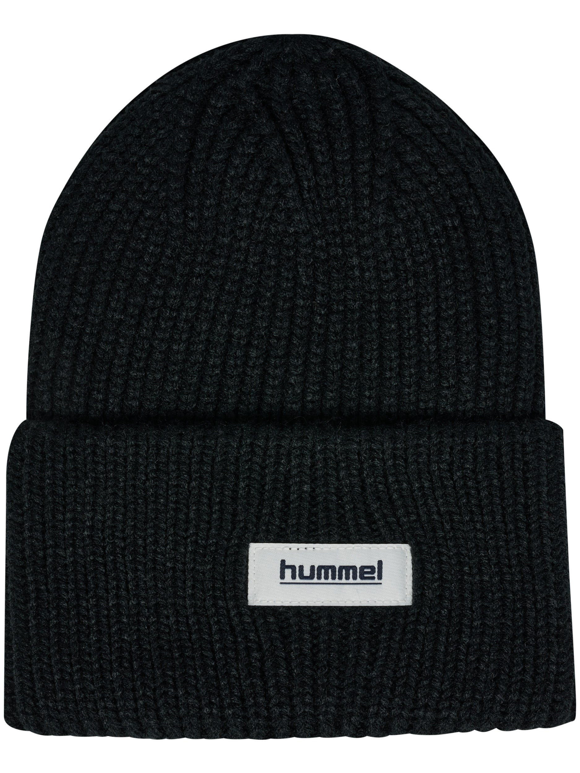 hmlJR HEAVY RIB KNIT BEANIE – BLACK