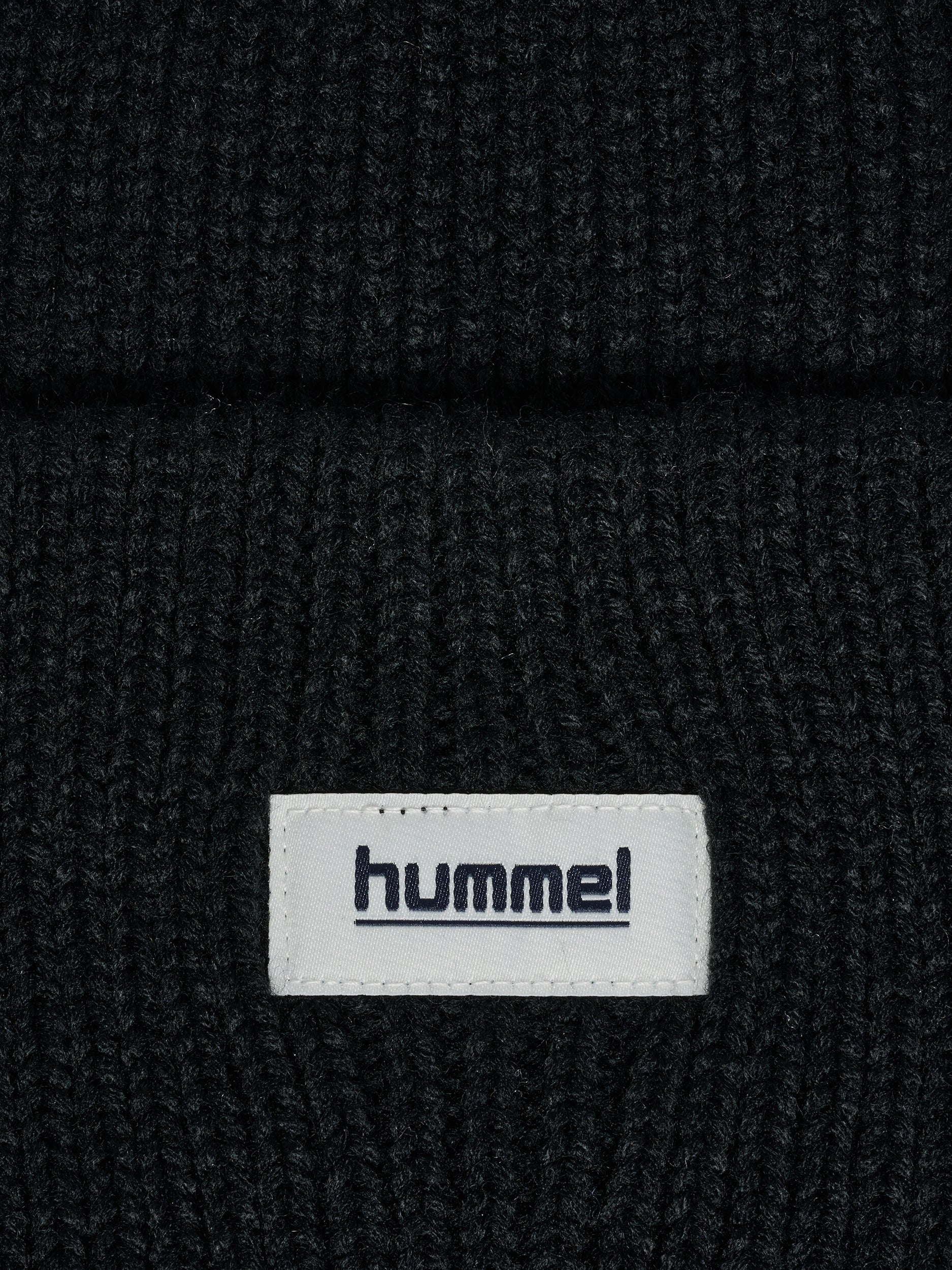 hmlJR HEAVY RIB KNIT BEANIE – BLACK