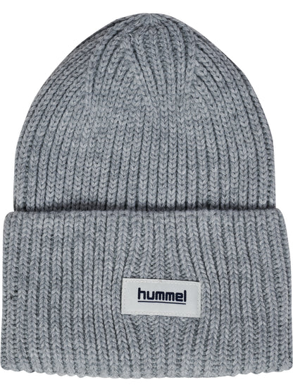 hmlJR HEAVY RIB KNIT BEANIE – GREY MELANGE