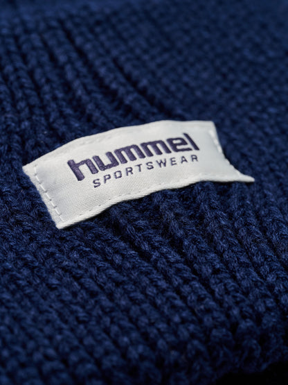 hmlJR HEAVY RIB KNIT BEANIE – DRESS BLUES