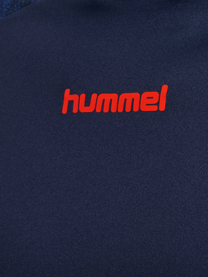 hmlBLAZE26 PRO TRAINING JERSEY S/S – MARINE/CHERRY TOMATO