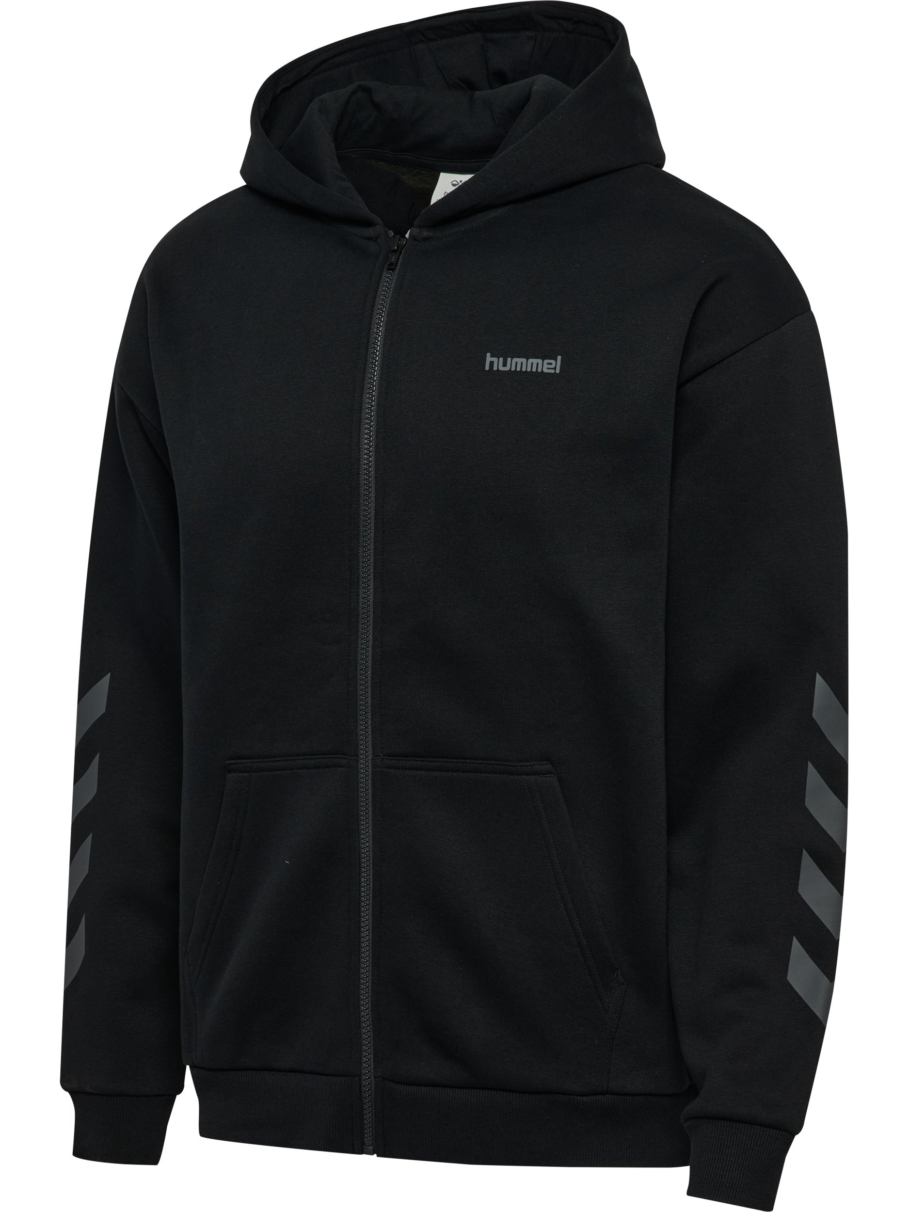 hmlKEEPER CHEVRON ZIP HOODIE – BLACK