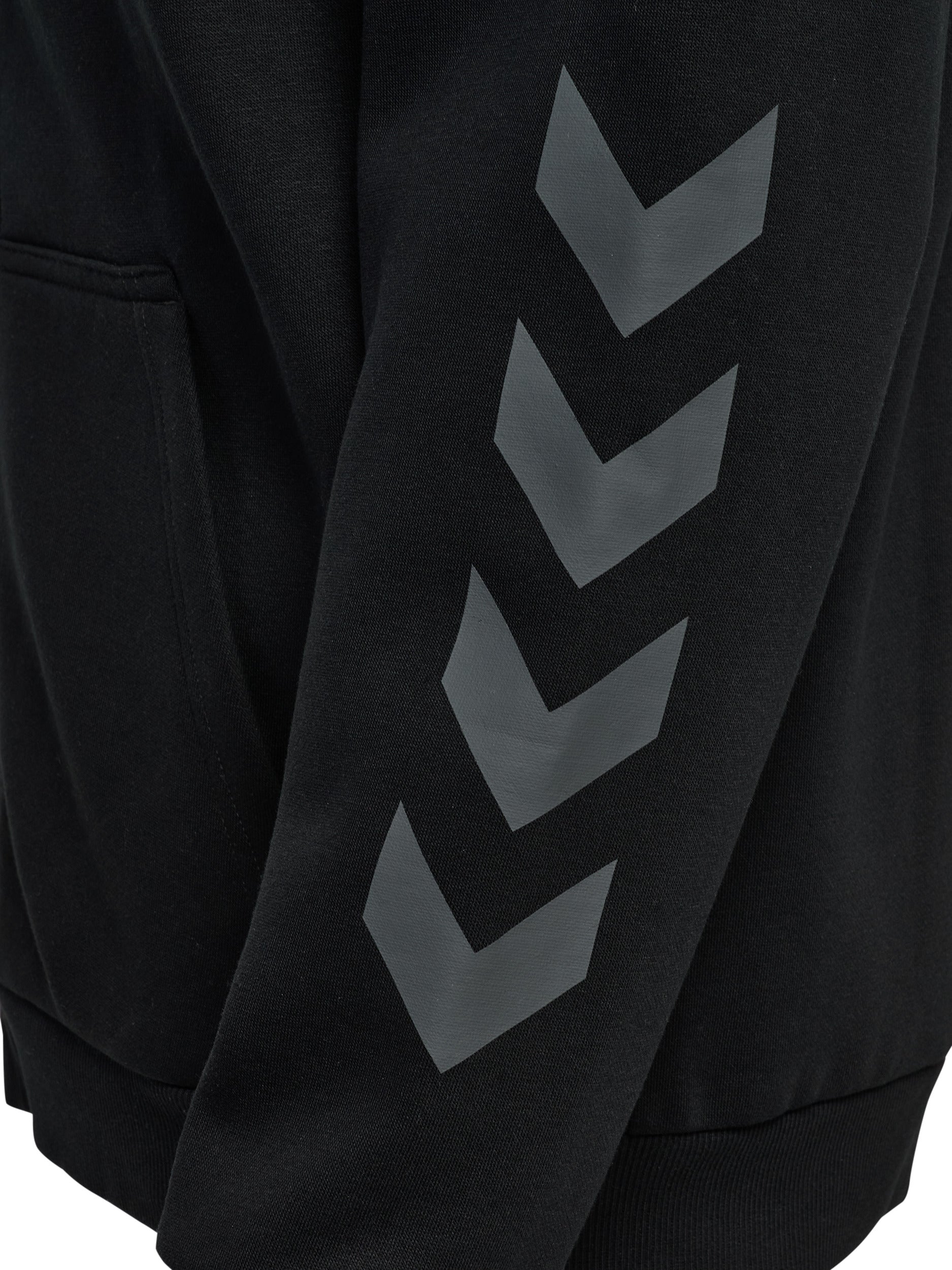 hmlKEEPER CHEVRON ZIP HOODIE – BLACK