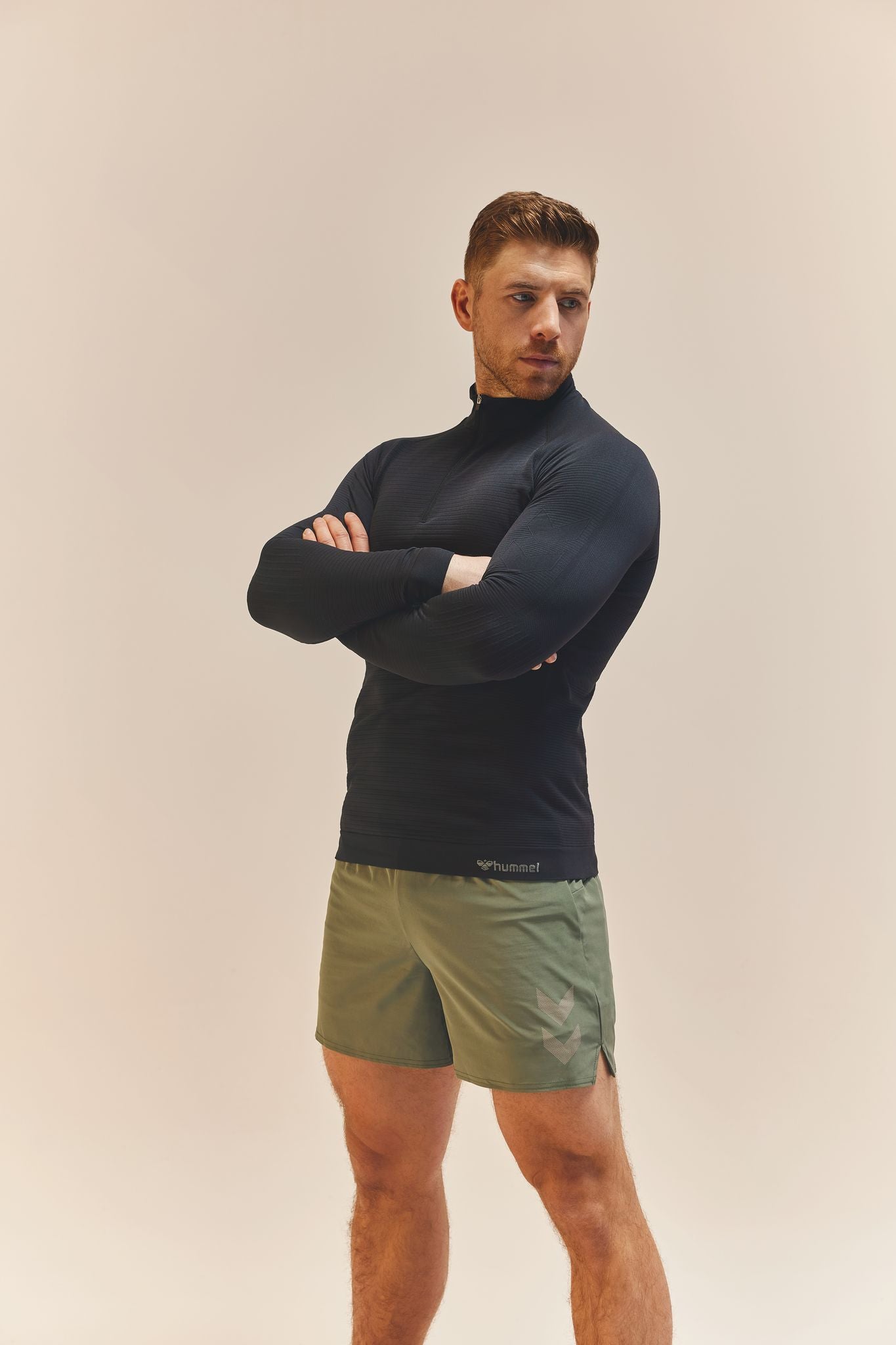 hmlSTROKE SEAMLESS HALF ZIP