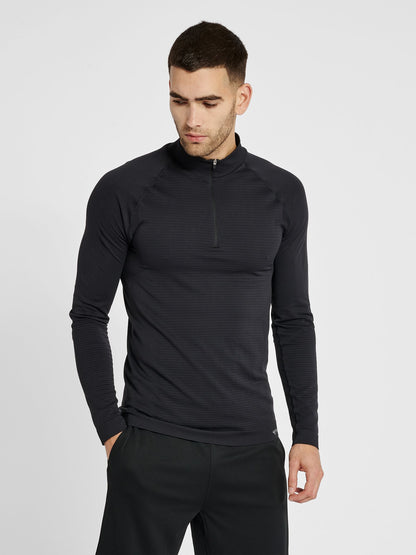 hmlSTROKE SEAMLESS HALF ZIP