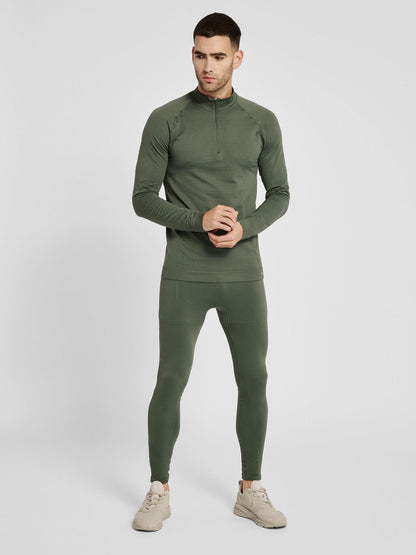 hmlSTROKE SEAMLESS HALF ZIP
