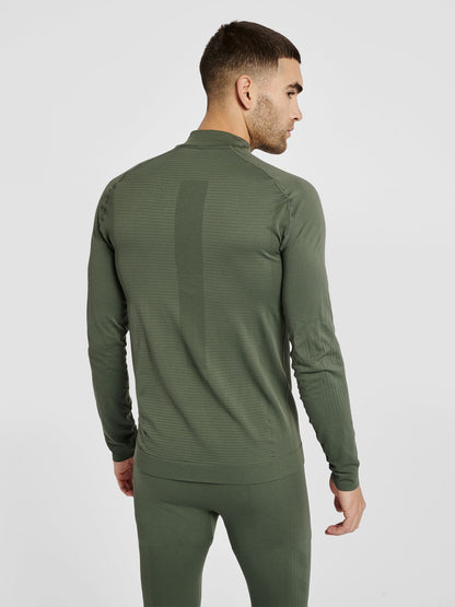 hmlSTROKE SEAMLESS HALF ZIP