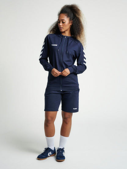 HMLGO COTTON ZIP HOODIE WOMAN
