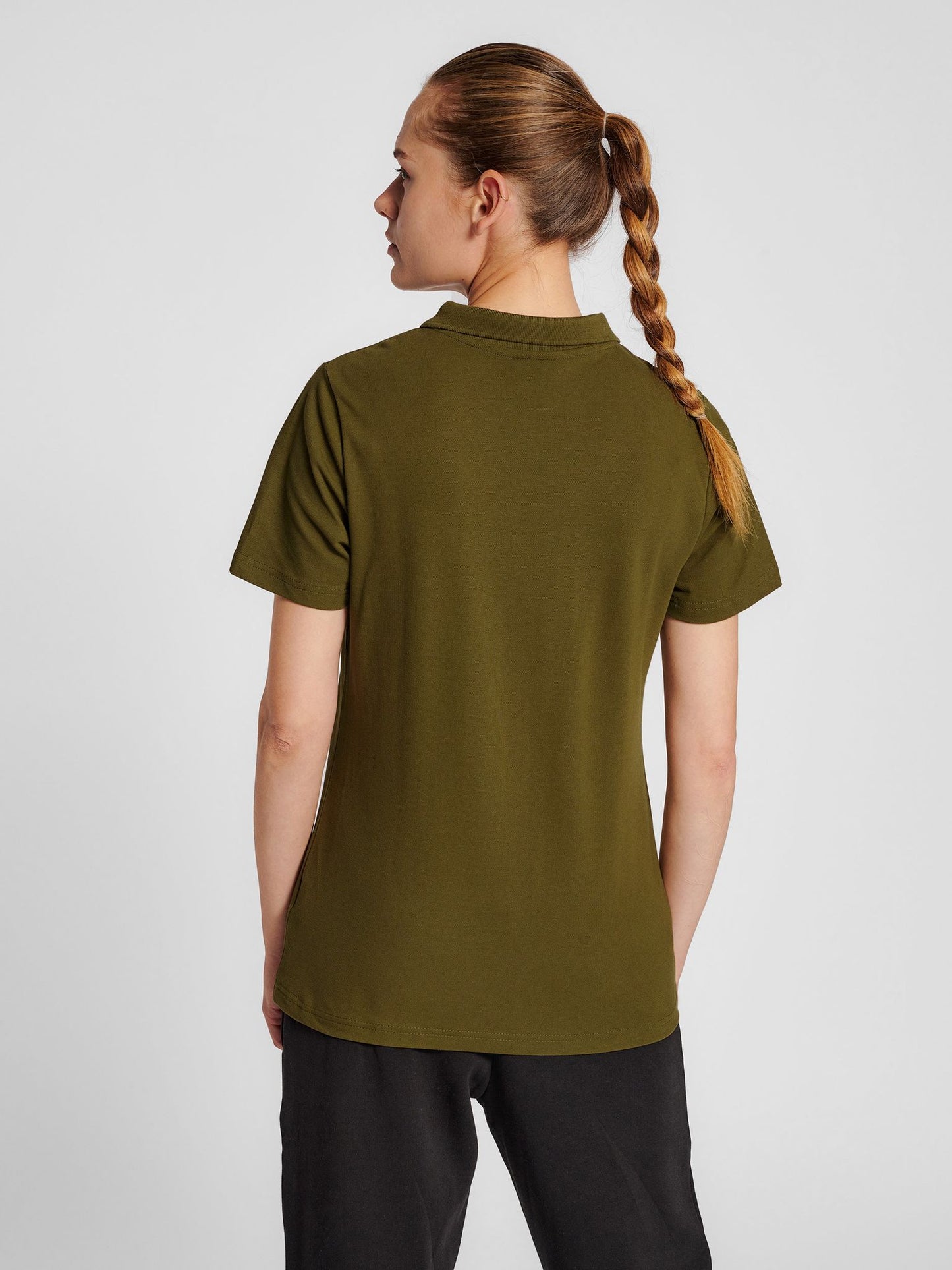 hmlRED STRETCH POLO WOMAN