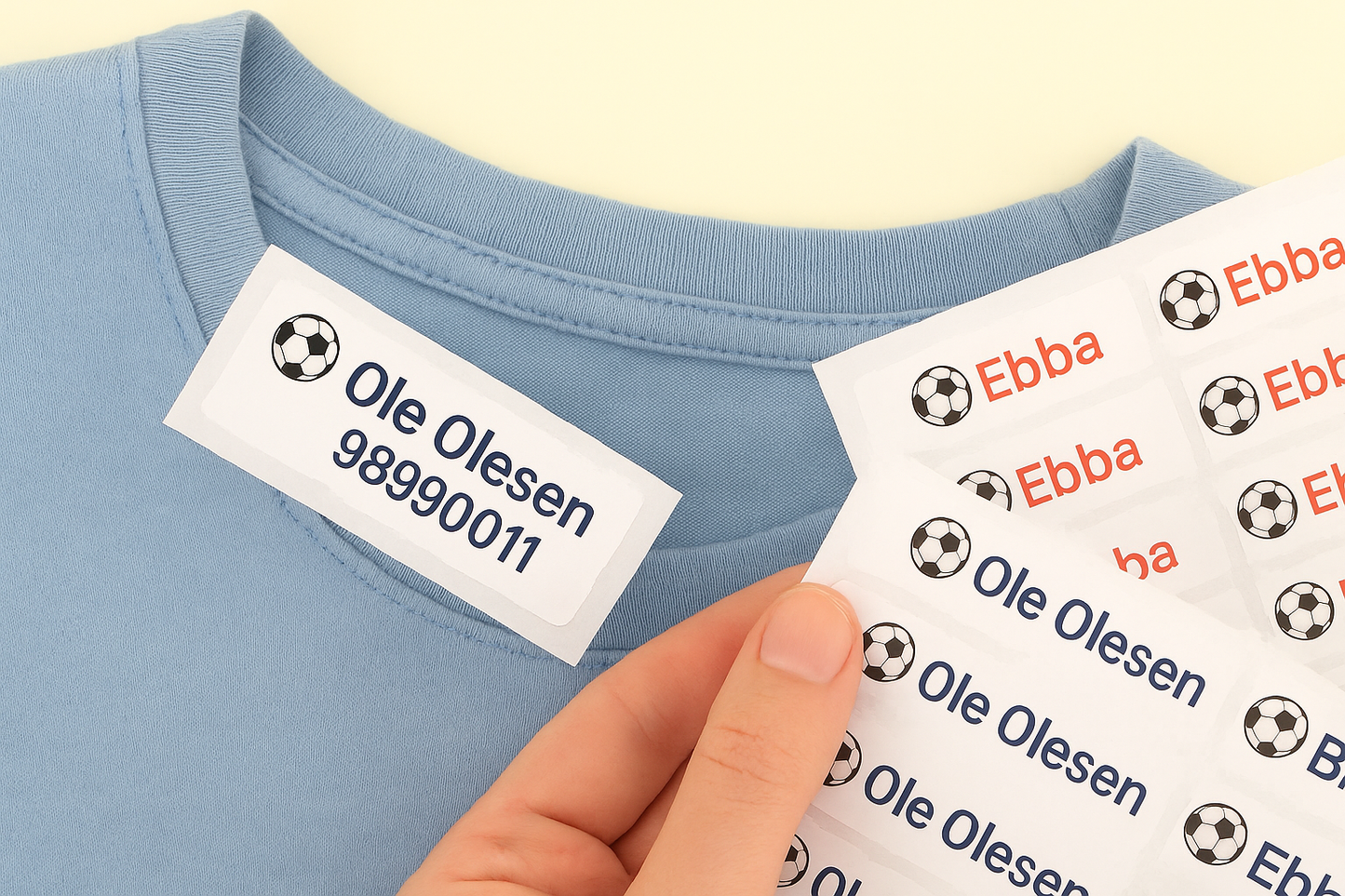 NAVNELAPPER - selvklebende (120 per sett)