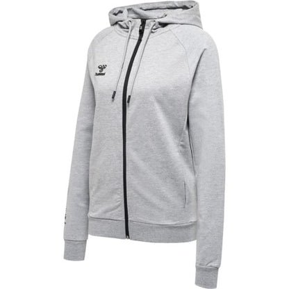 hmlMOVE GRID COT. ZIP HOODIE WOMAN