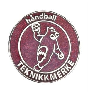 TEKNIKKMERKE RØDT, METALL